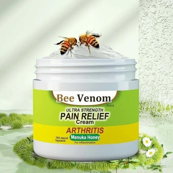 Say goodbye to joint & bone pain – naturally!  Bee Venom Ultra Strength Pain Relief Cream – Nature’s Answer to Chronic Pain