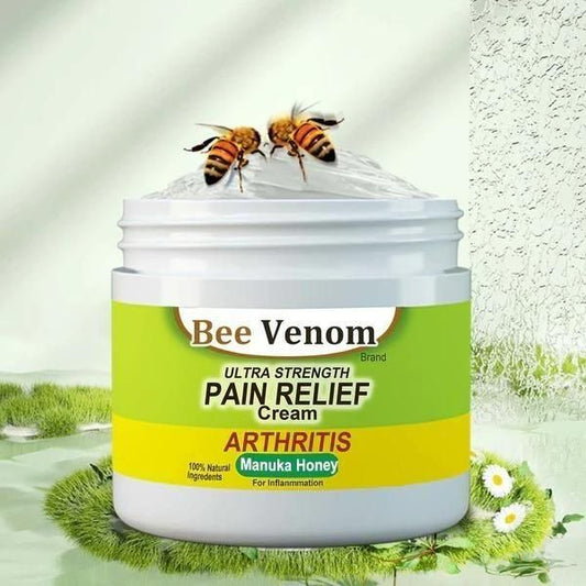 Say goodbye to joint & bone pain – naturally!  Bee Venom Ultra Strength Pain Relief Cream – Nature’s Answer to Chronic Pain