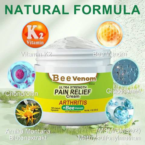 Bee Venom Ultra Strength Pain Relief Cream (Pack of 2)